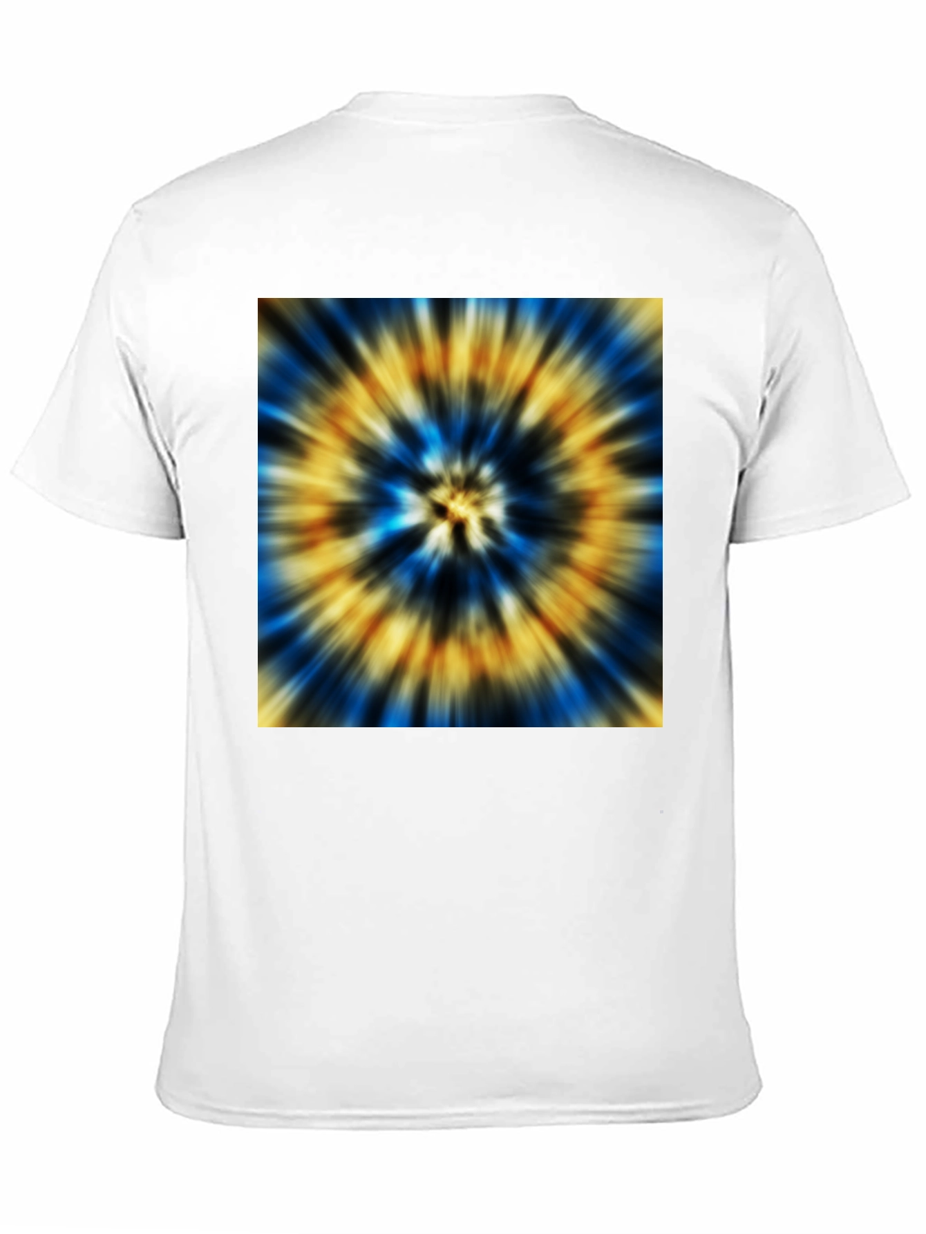 Vibrant Tie-Dye Graphic Black T-Shirt