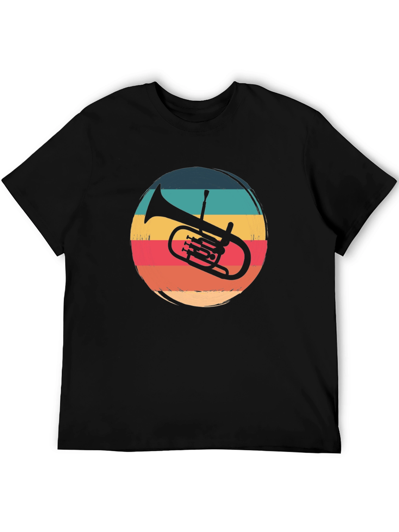 Retro Trombone Graphic Tee - Vintage Music Lover Shirt