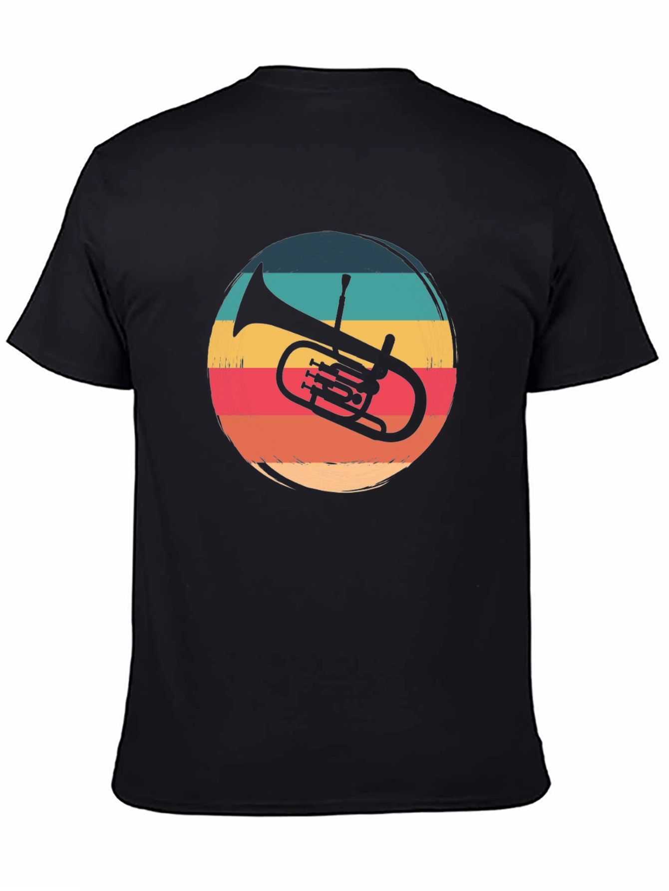 Retro Trombone Graphic Tee - Vintage Music Lover Shirt