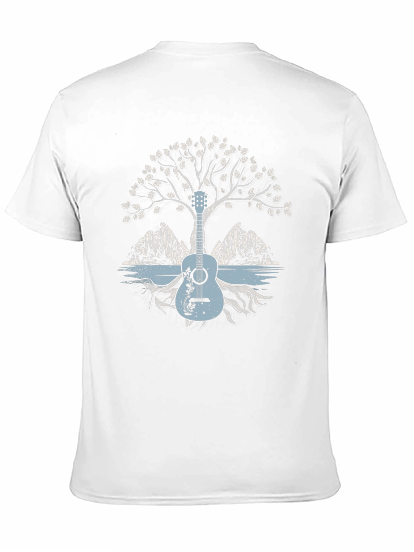 Guitar Tree Graphic Tee - Nature Inspired Music Shirt