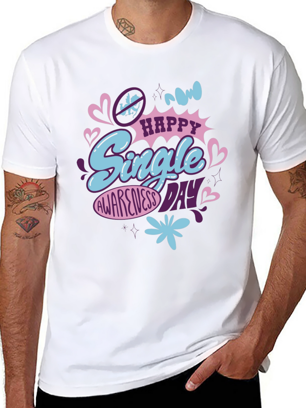 Happy Single Awareness Day Graphic Tee
