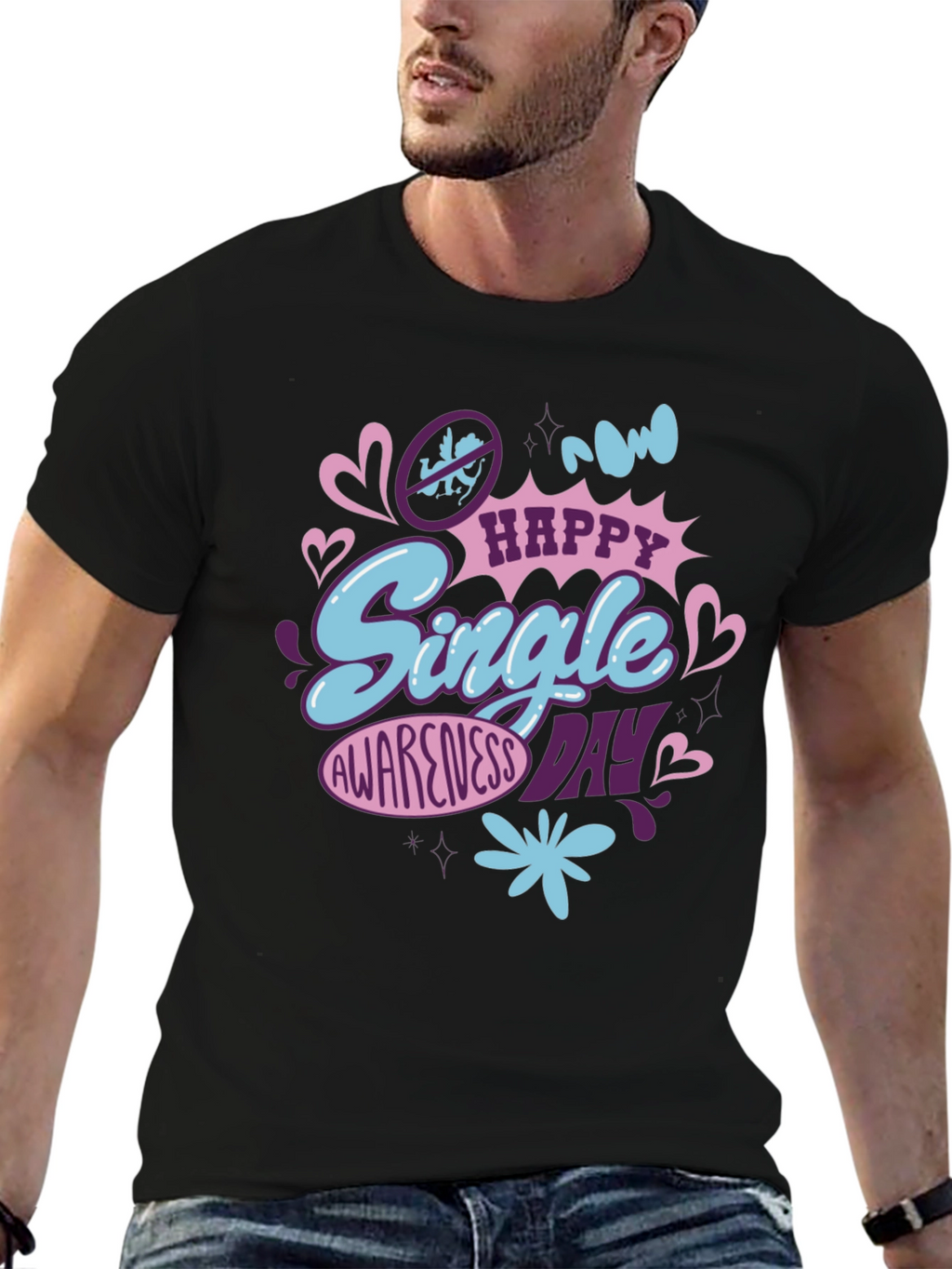Happy Single Awareness Day Graphic Tee