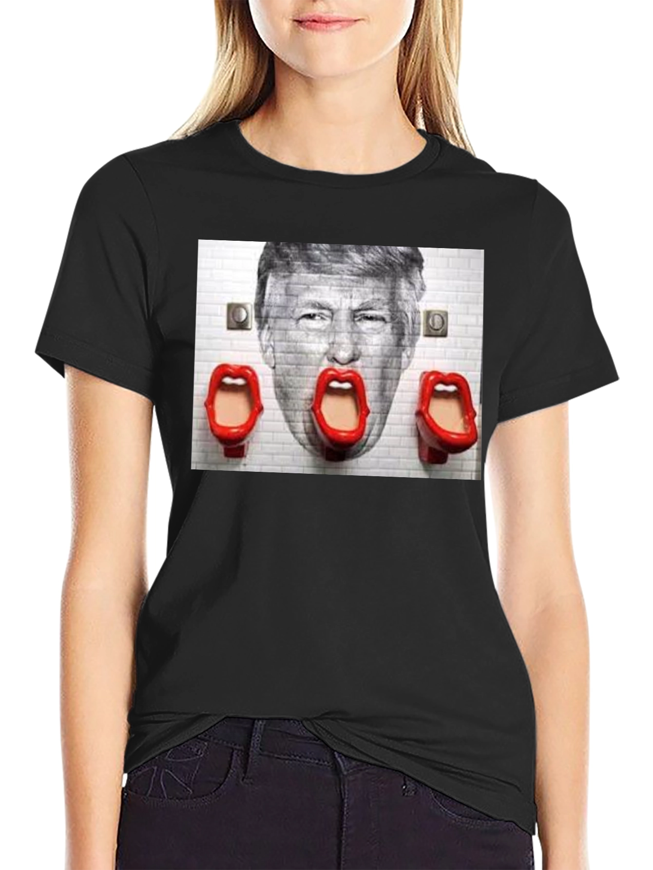 Trump Urinal T-Shirt - Unique Political Humor Tee