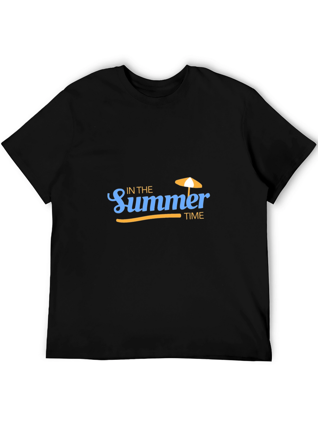 Summer Time Black Graphic Tee
