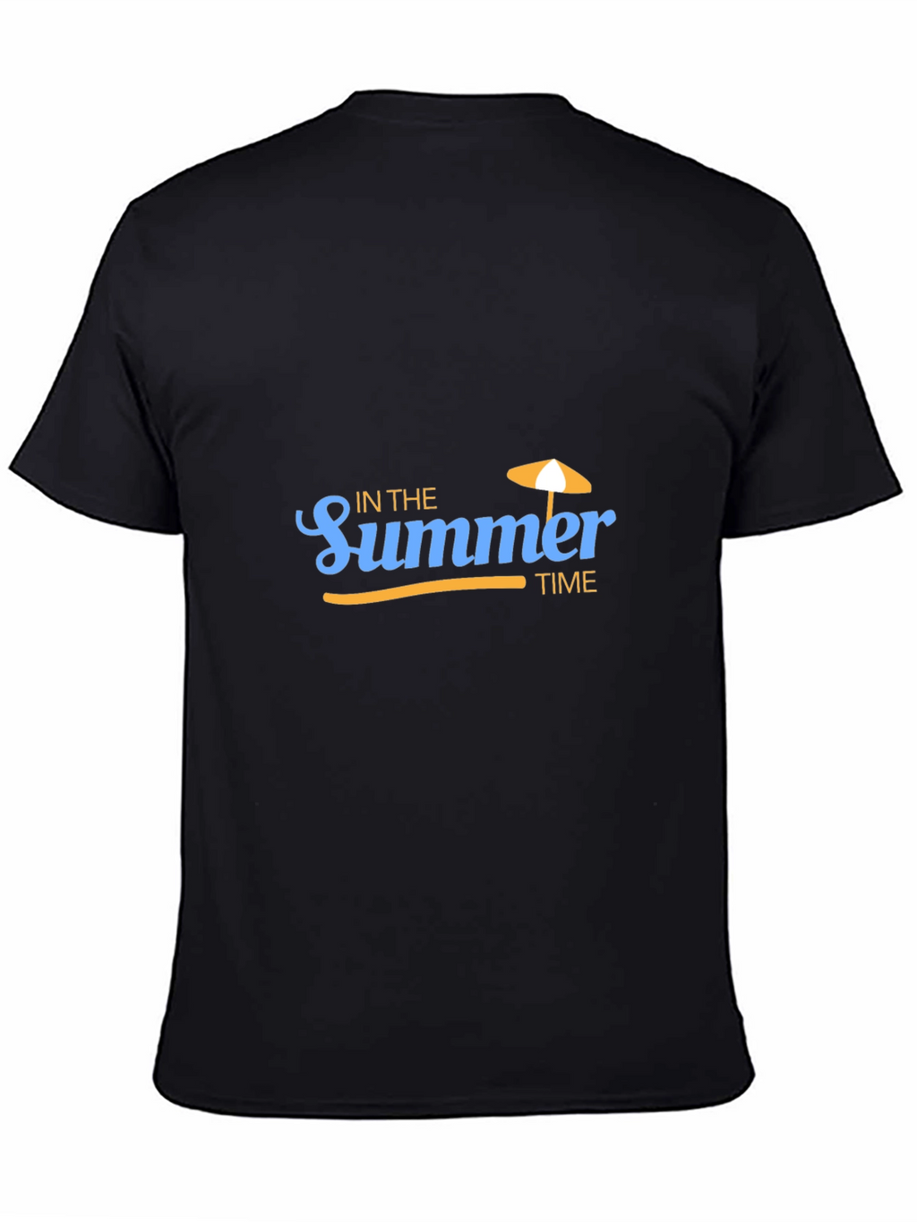 Summer Time Black Graphic Tee