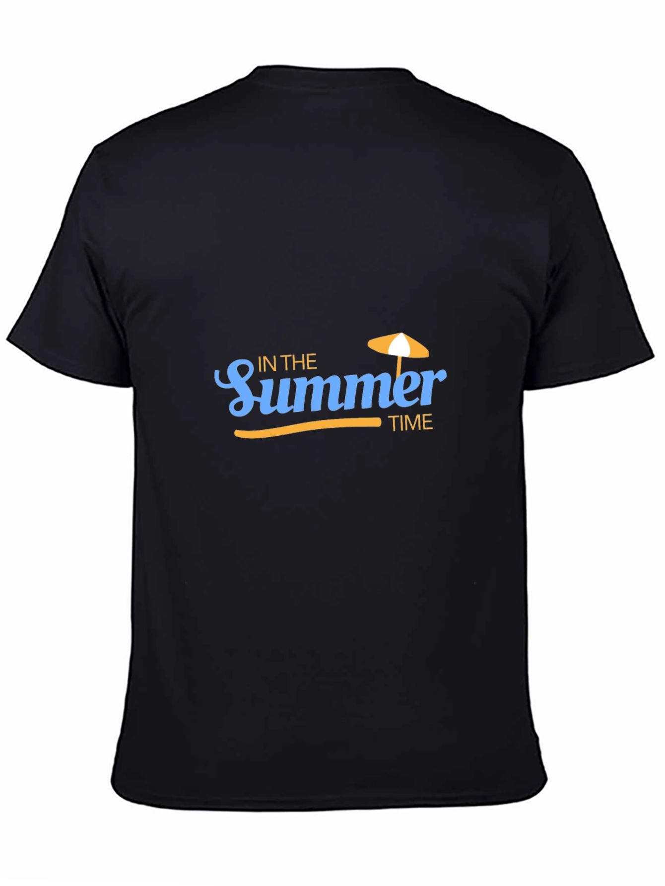 Summer Time Black Graphic Tee