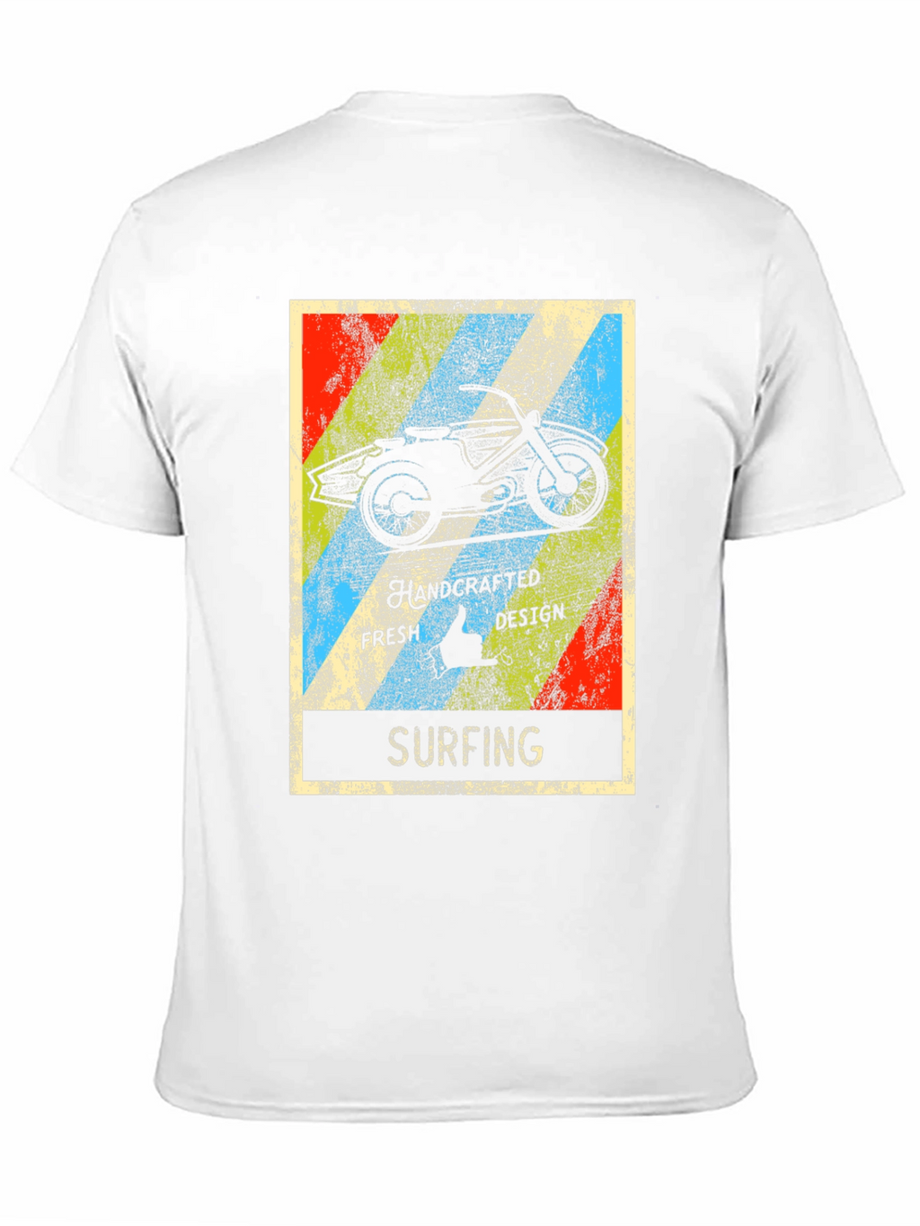 Surfing Motorcycle Graphic T-Shirt