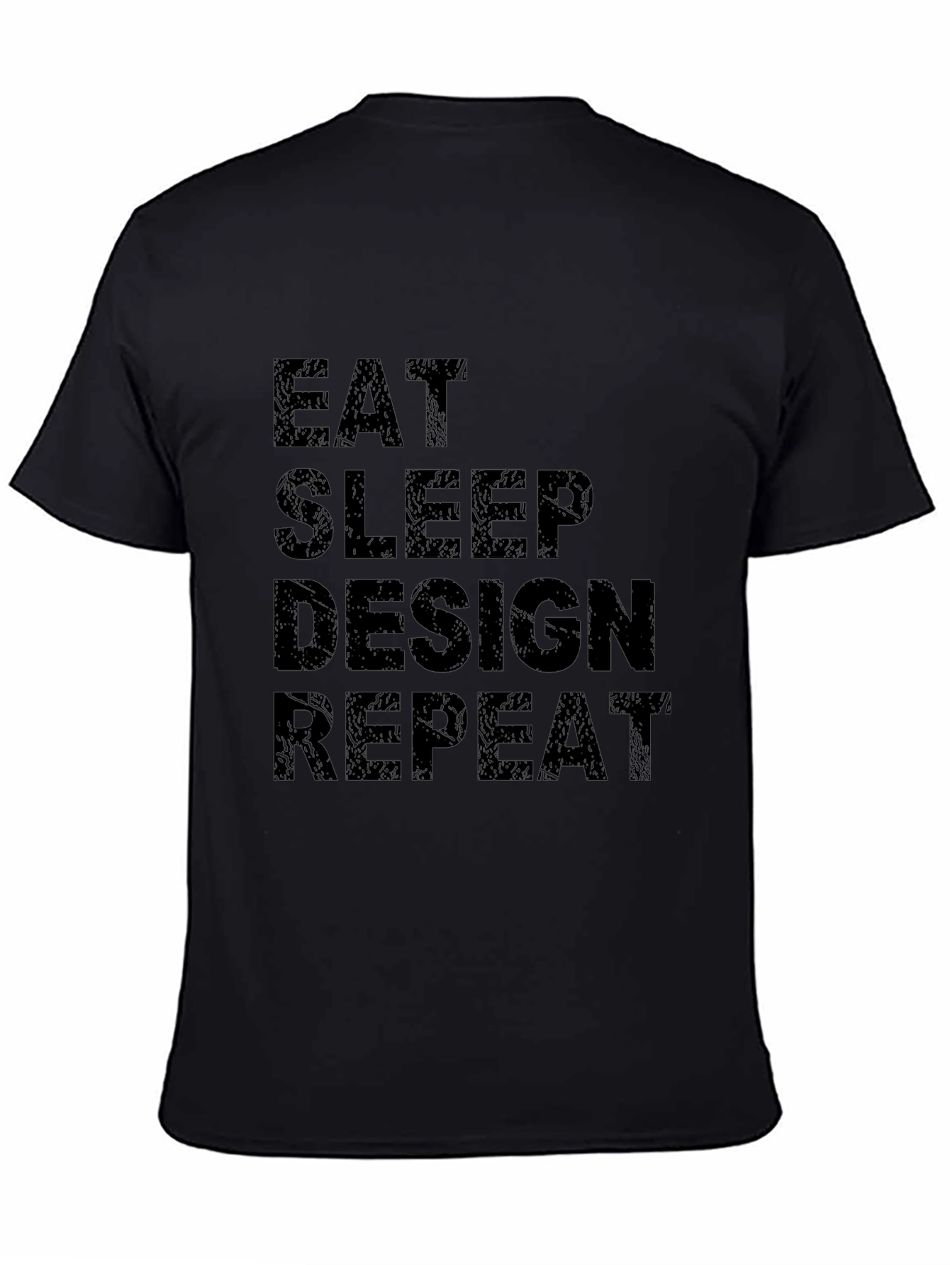 Eat Sleep Design Repeat Black Graphic Tee