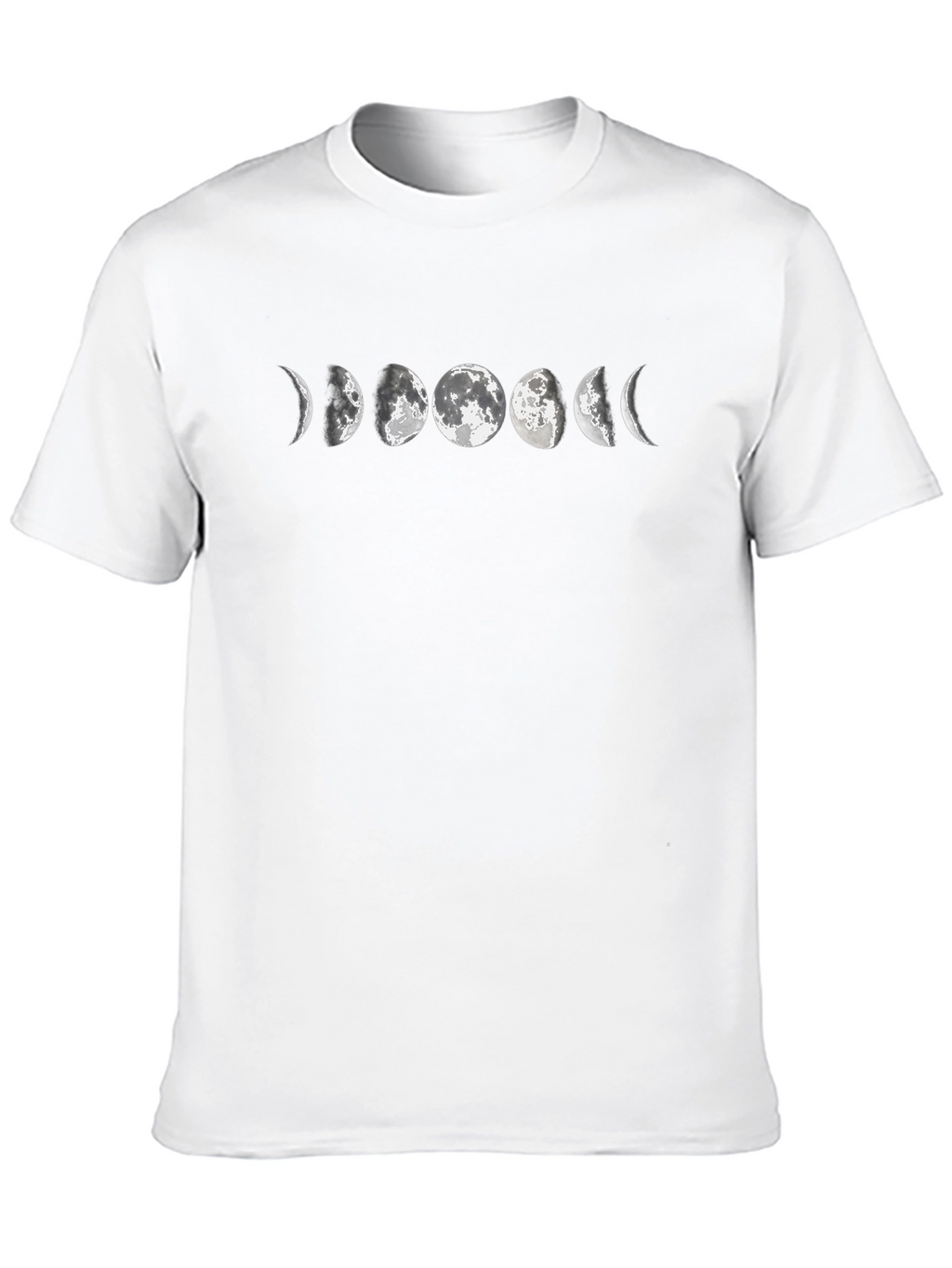Lunar Phase Graphic Tee - Black