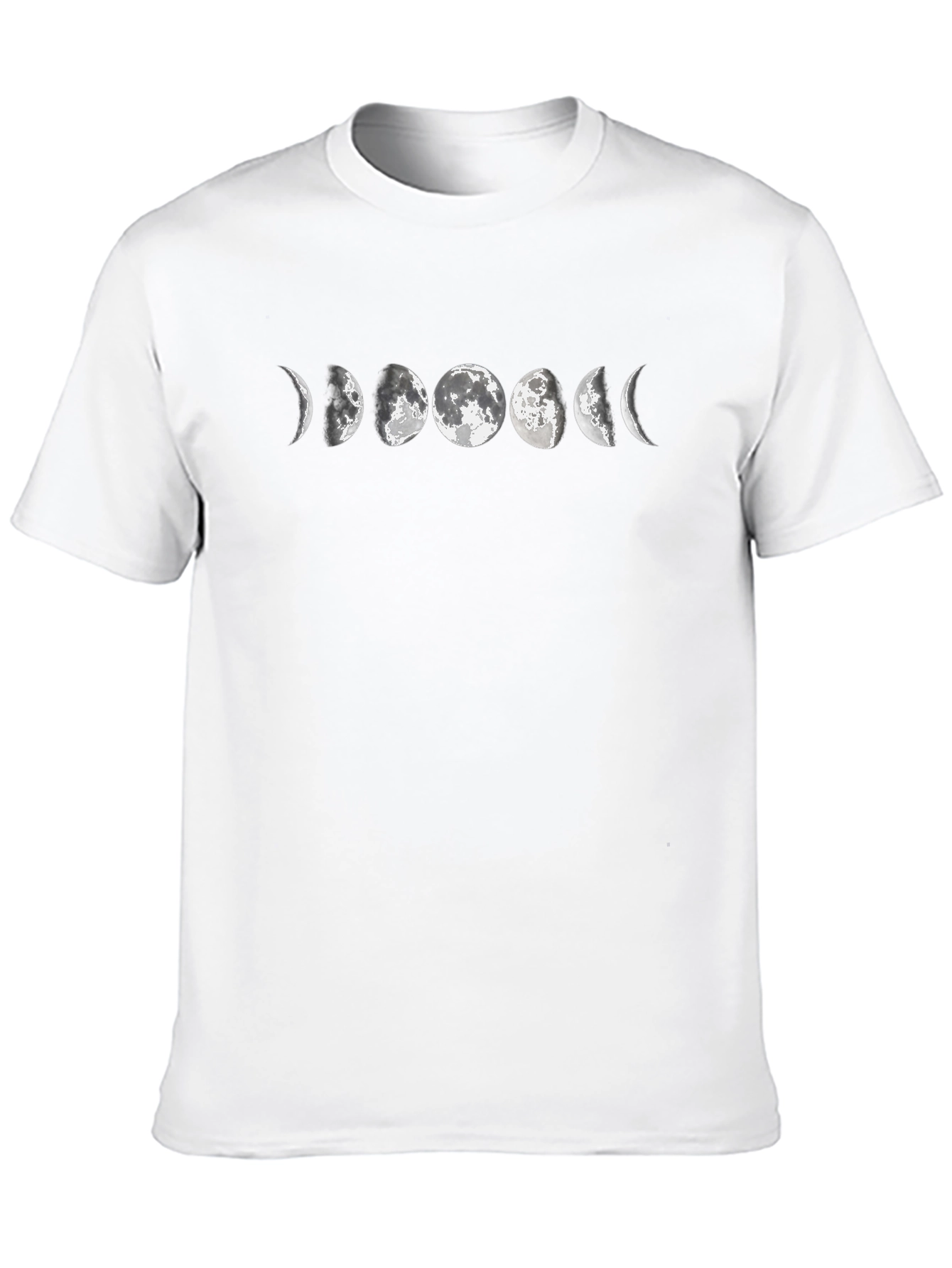 Lunar Phase Graphic Tee - Black