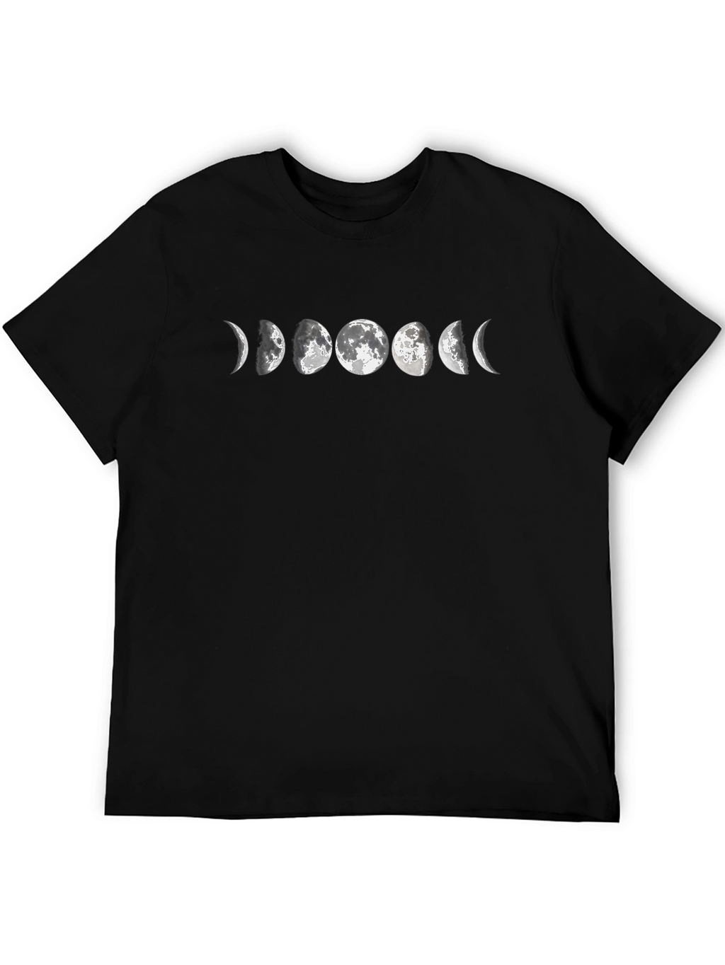 Lunar Phase Graphic Tee - Black