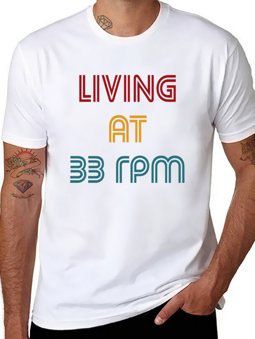 Living at 33 RPM Graphic Tee