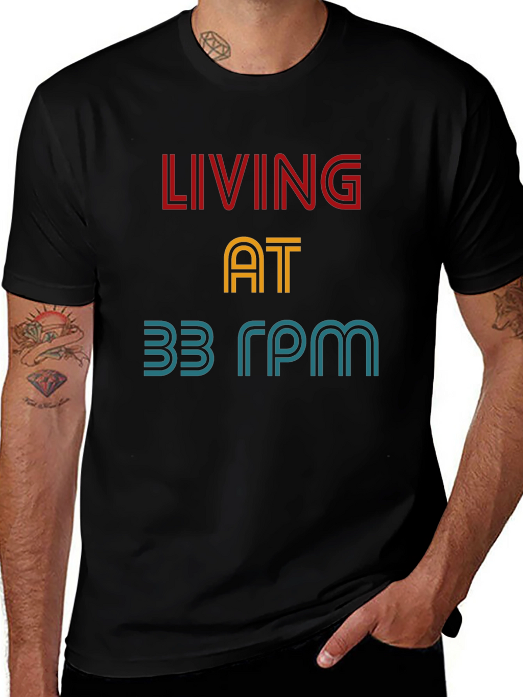 Living at 33 RPM Graphic Tee