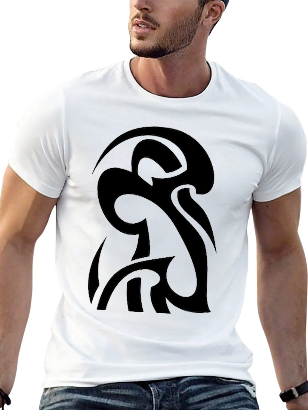 Black Tribal Tattoo Graphic Tee