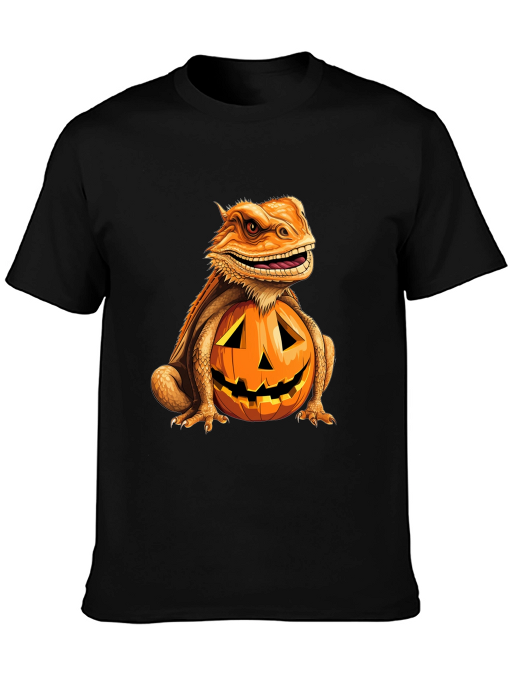 Bearded Dragon Pumpkin Halloween T-Shirt
