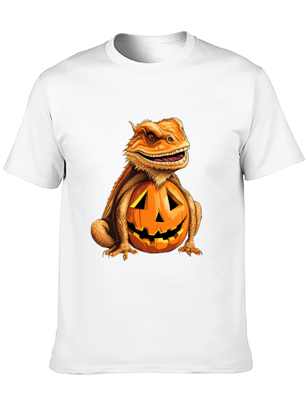 Bearded Dragon Pumpkin Halloween T-Shirt