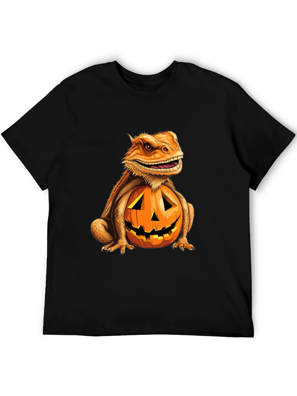 Bearded Dragon Pumpkin Halloween T-Shirt