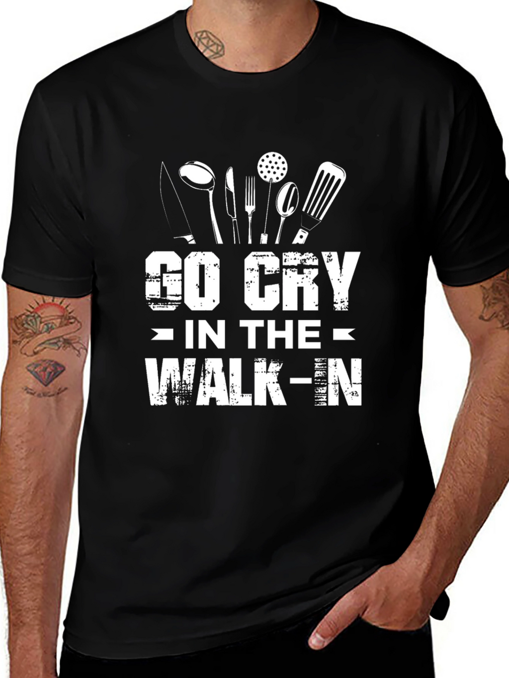 Go Cry In The Walk-In Funny Chef T-Shirt