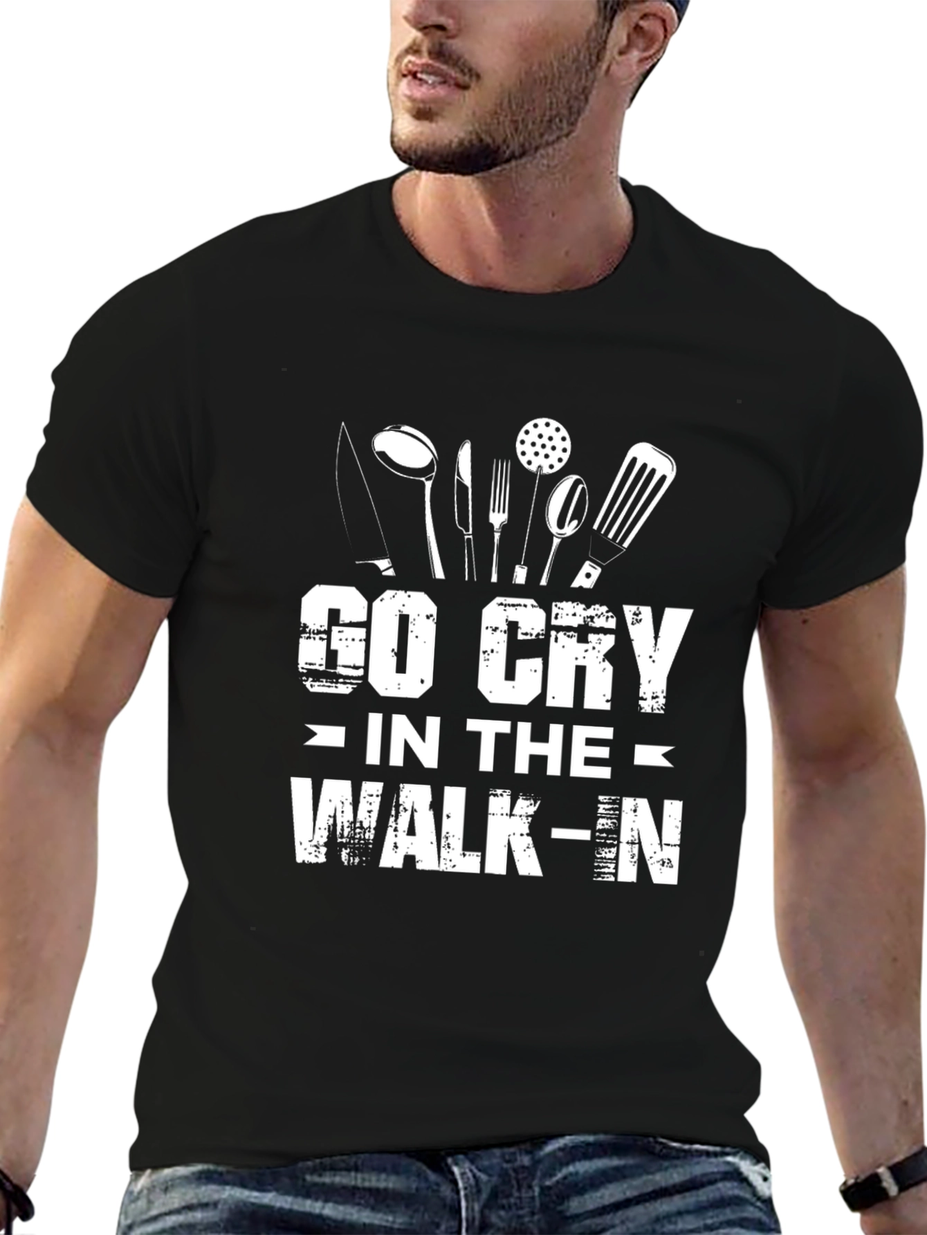 Go Cry In The Walk-In Funny Chef T-Shirt