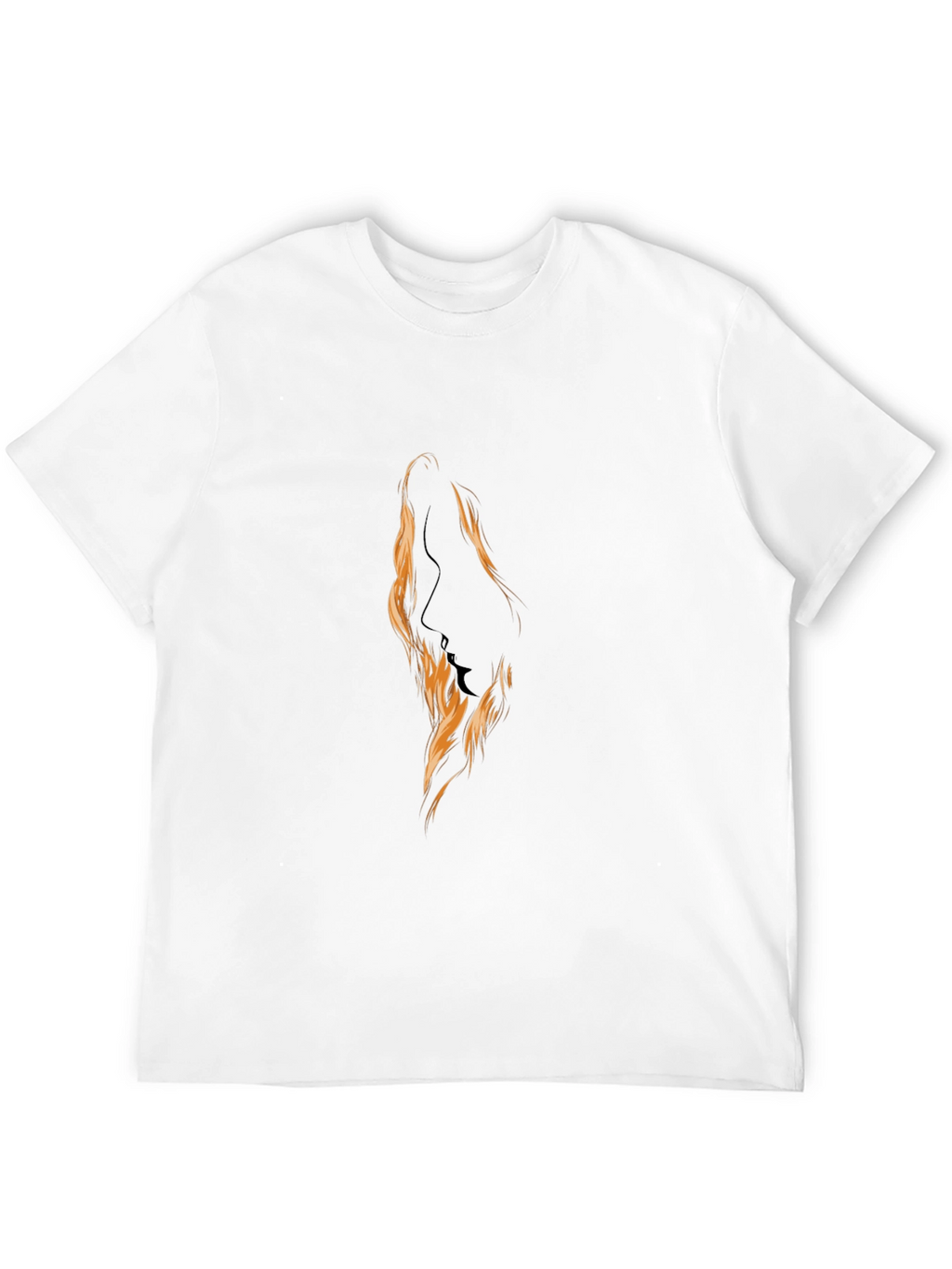 Silhouette Fire Graphic Black T-Shirt