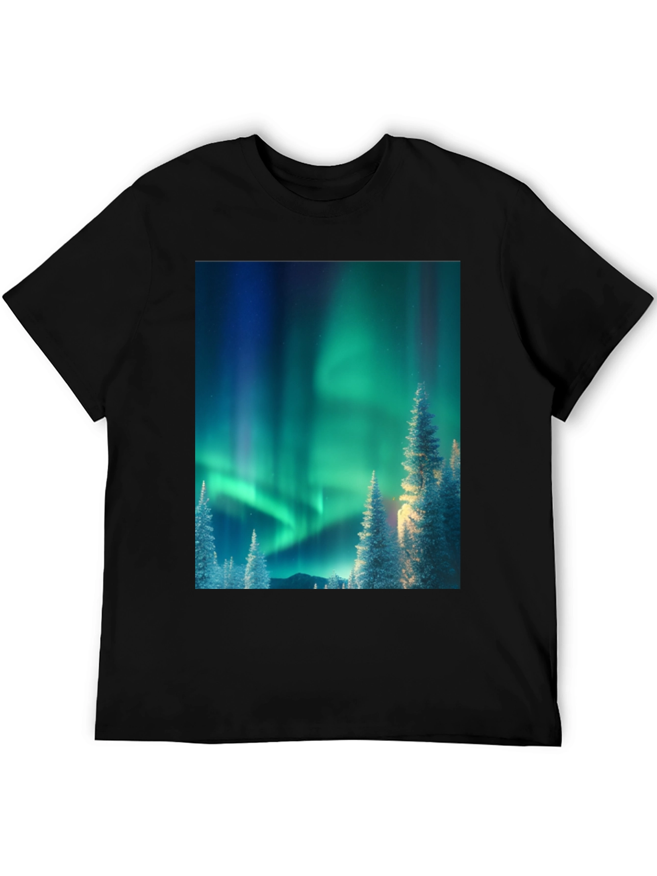 Aurora Borealis Graphic Tee - Northern Lights T-Shirt