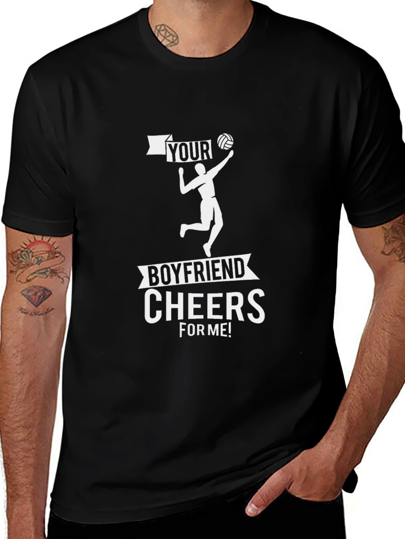 Volleyball Boyfriend Cheers T-Shirt