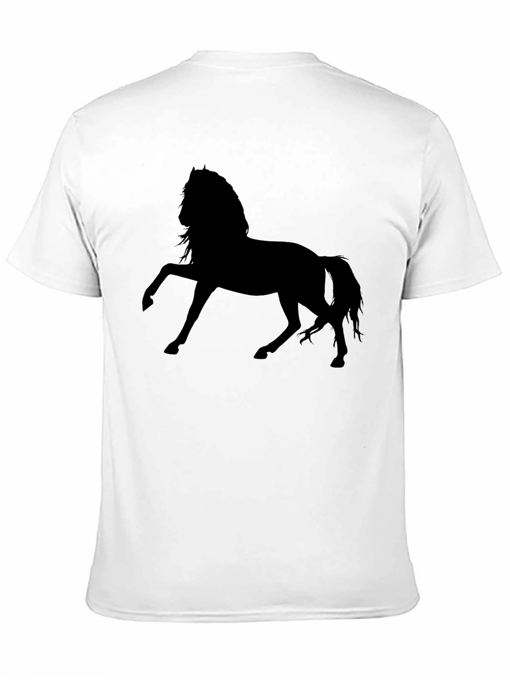 Black Horse Silhouette Graphic T-Shirt