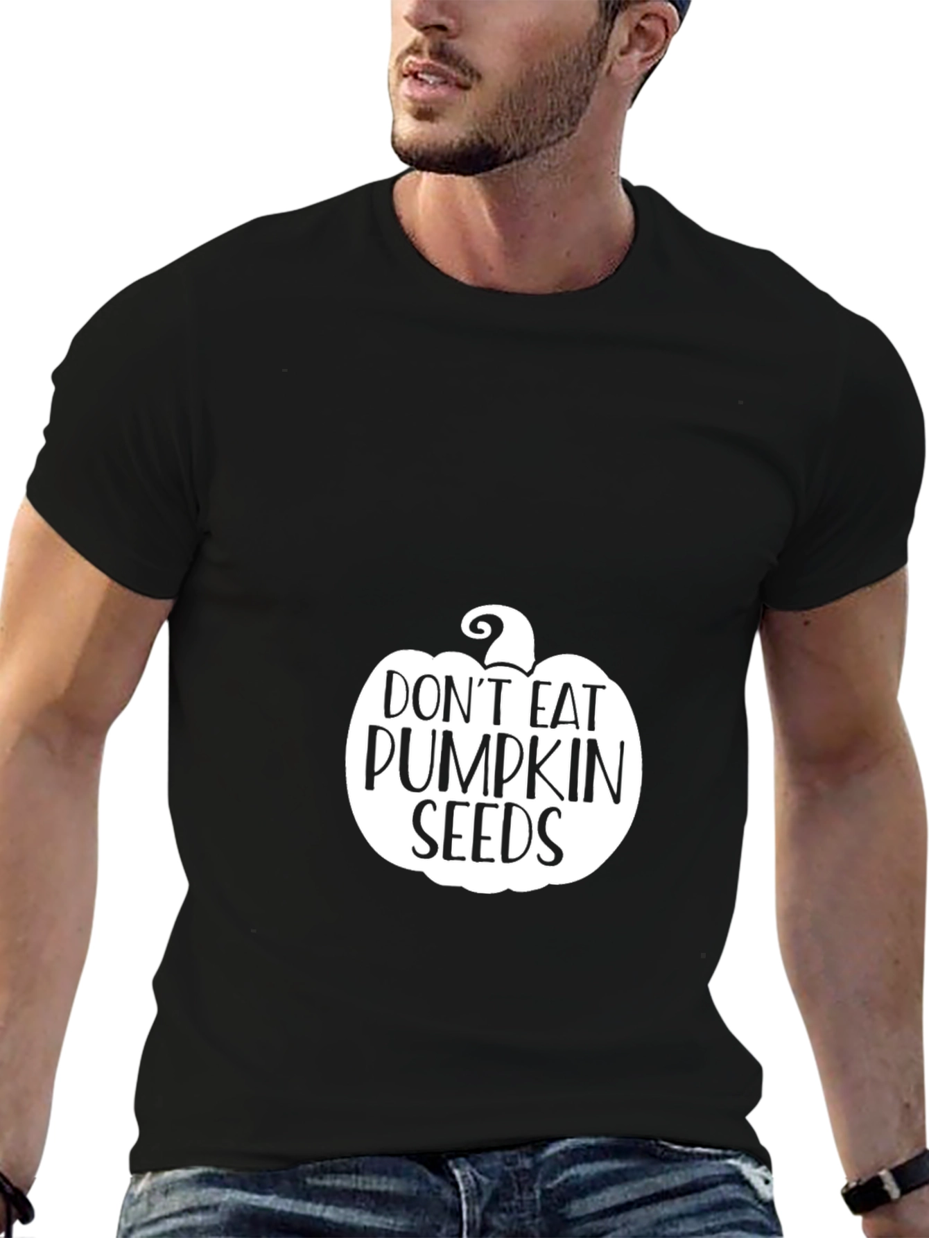 Dont Eat Pumpkin Seeds Black Graphic Tee