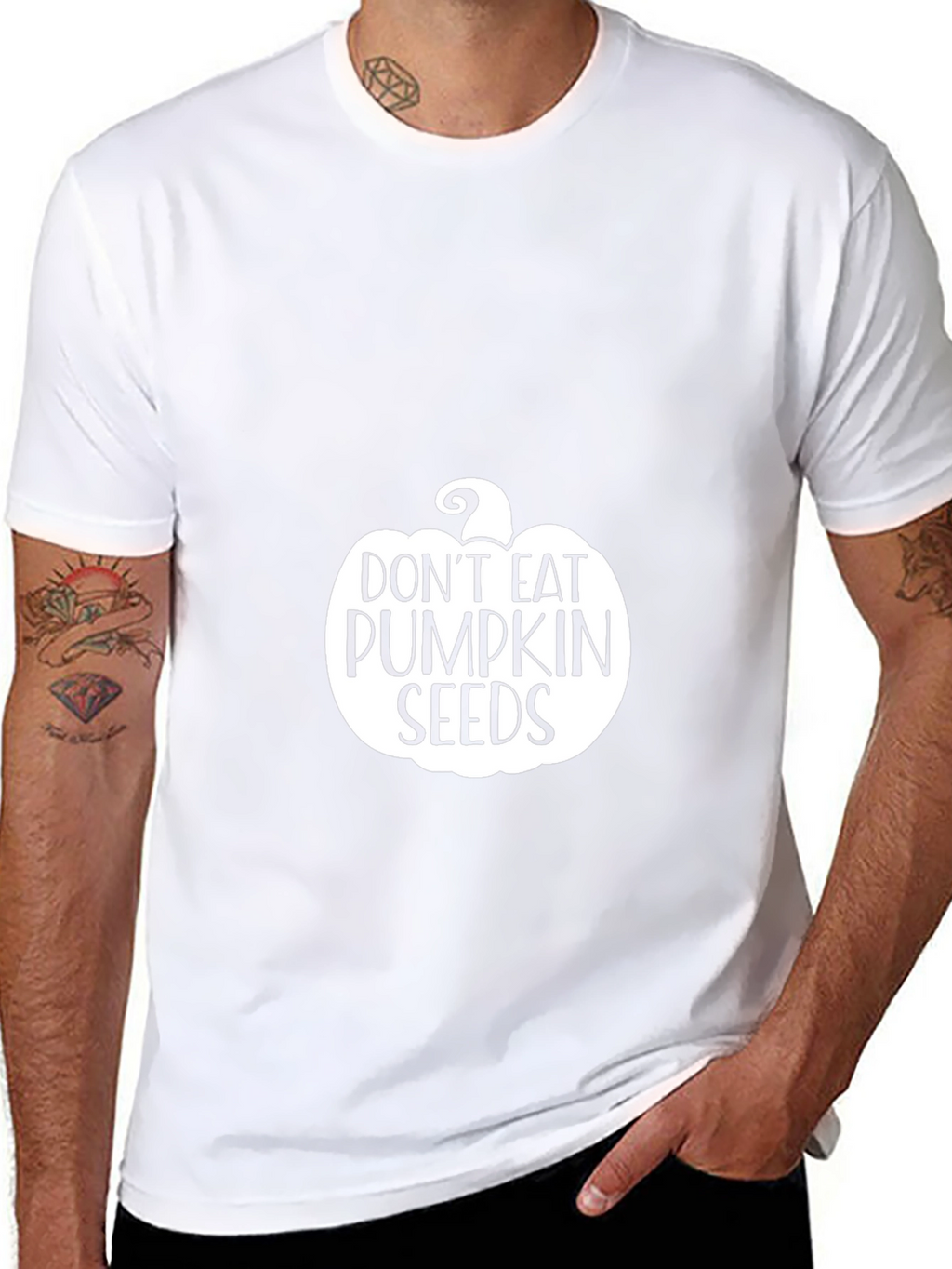 Dont Eat Pumpkin Seeds Black Graphic Tee