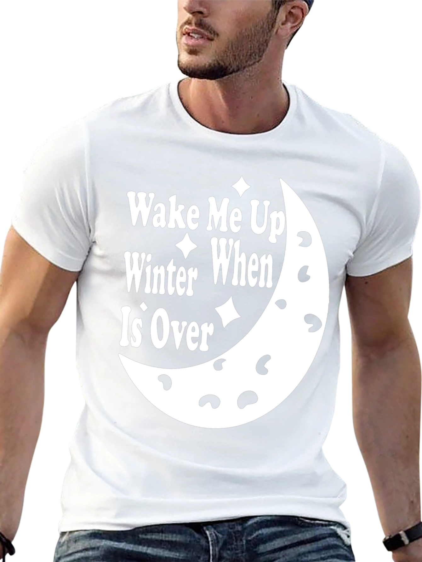 Wake Me Up When Winter Is Over Black T-Shirt