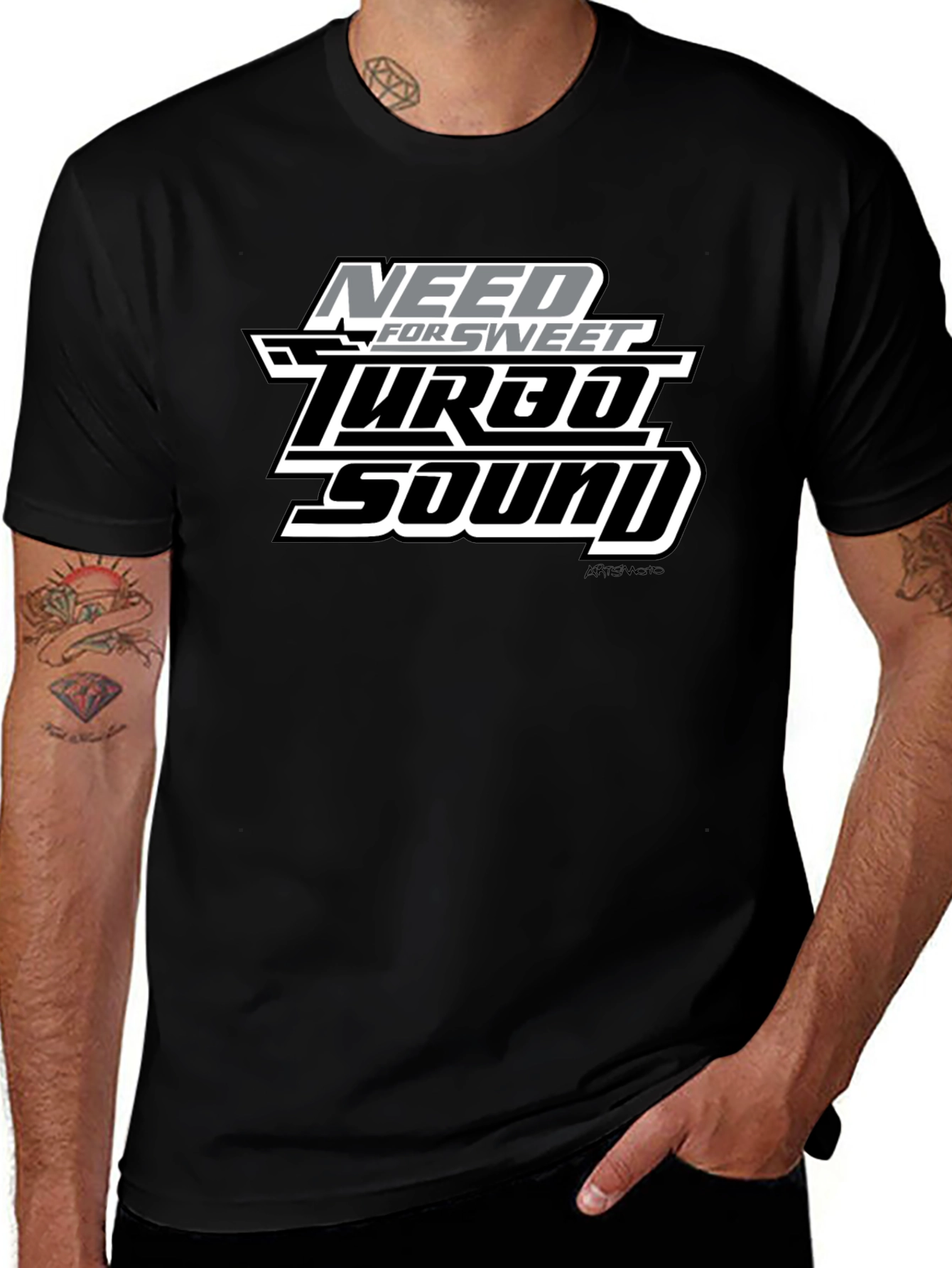 Need for Sweet Turbo Sound Black T-Shirt