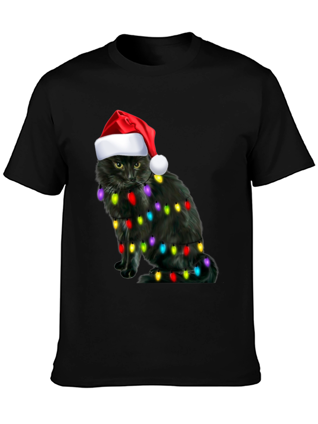 Festive Cat Christmas T-Shirt