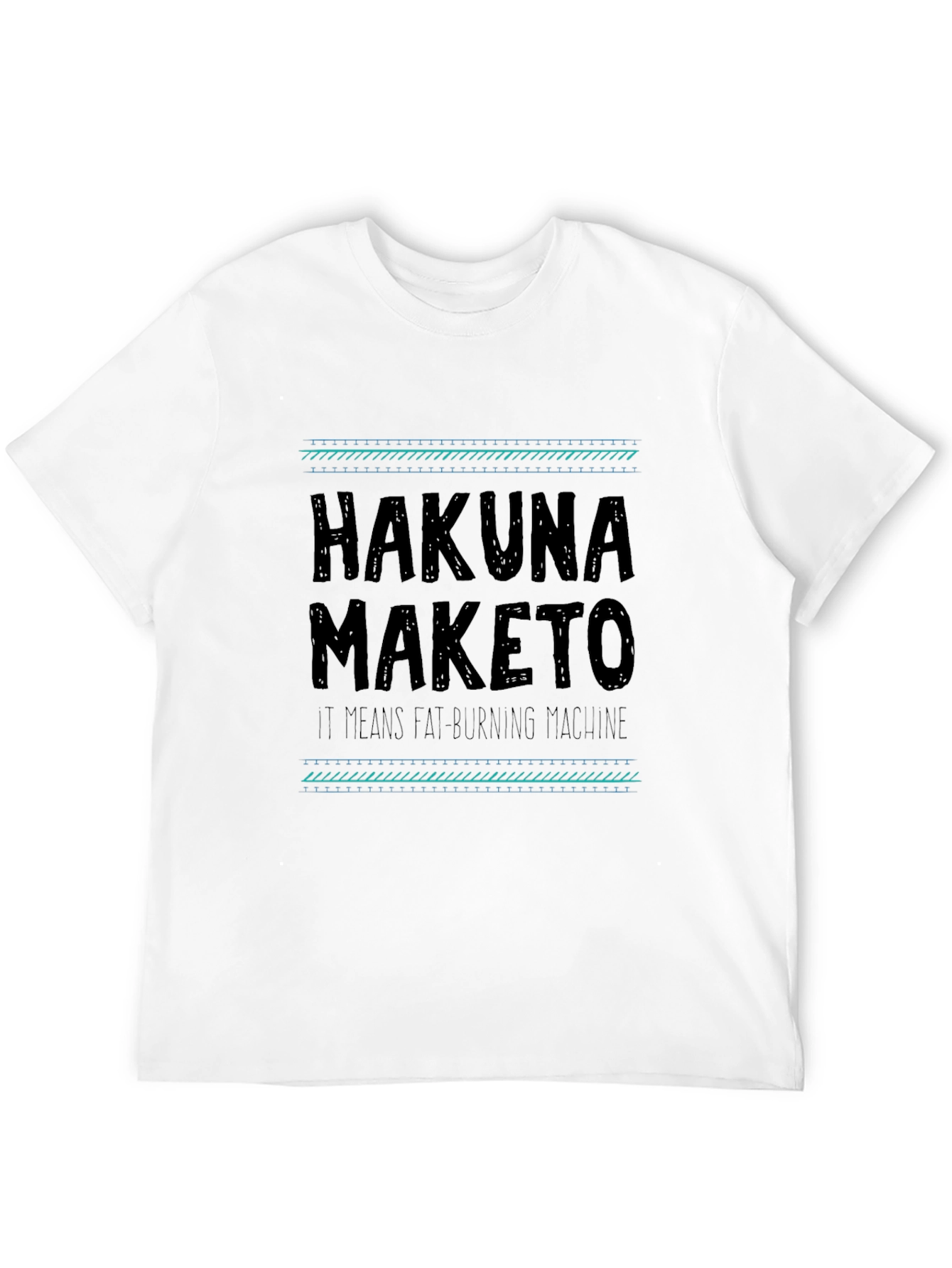 Hakuna Maketo Black T-Shirt - Fat Burning Machine Graphic Tee