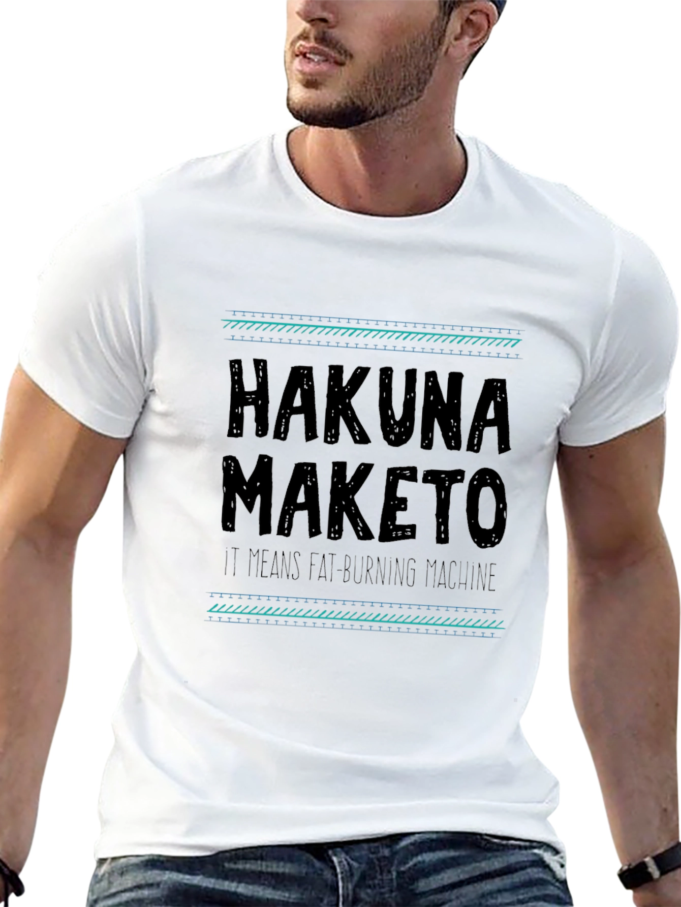 Hakuna Maketo Black T-Shirt - Fat Burning Machine Graphic Tee