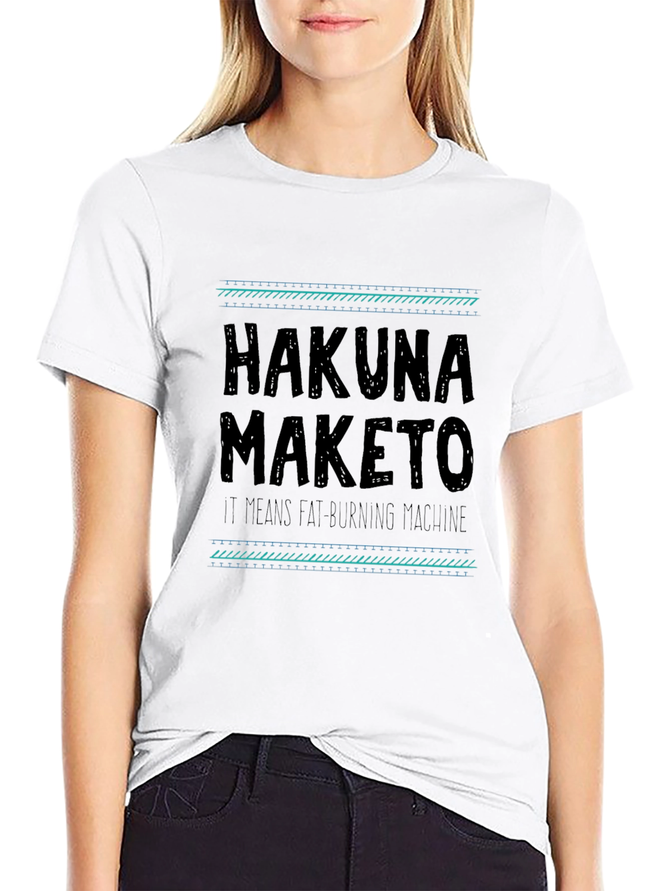 Hakuna Maketo Black T-Shirt - Fat Burning Machine Graphic Tee