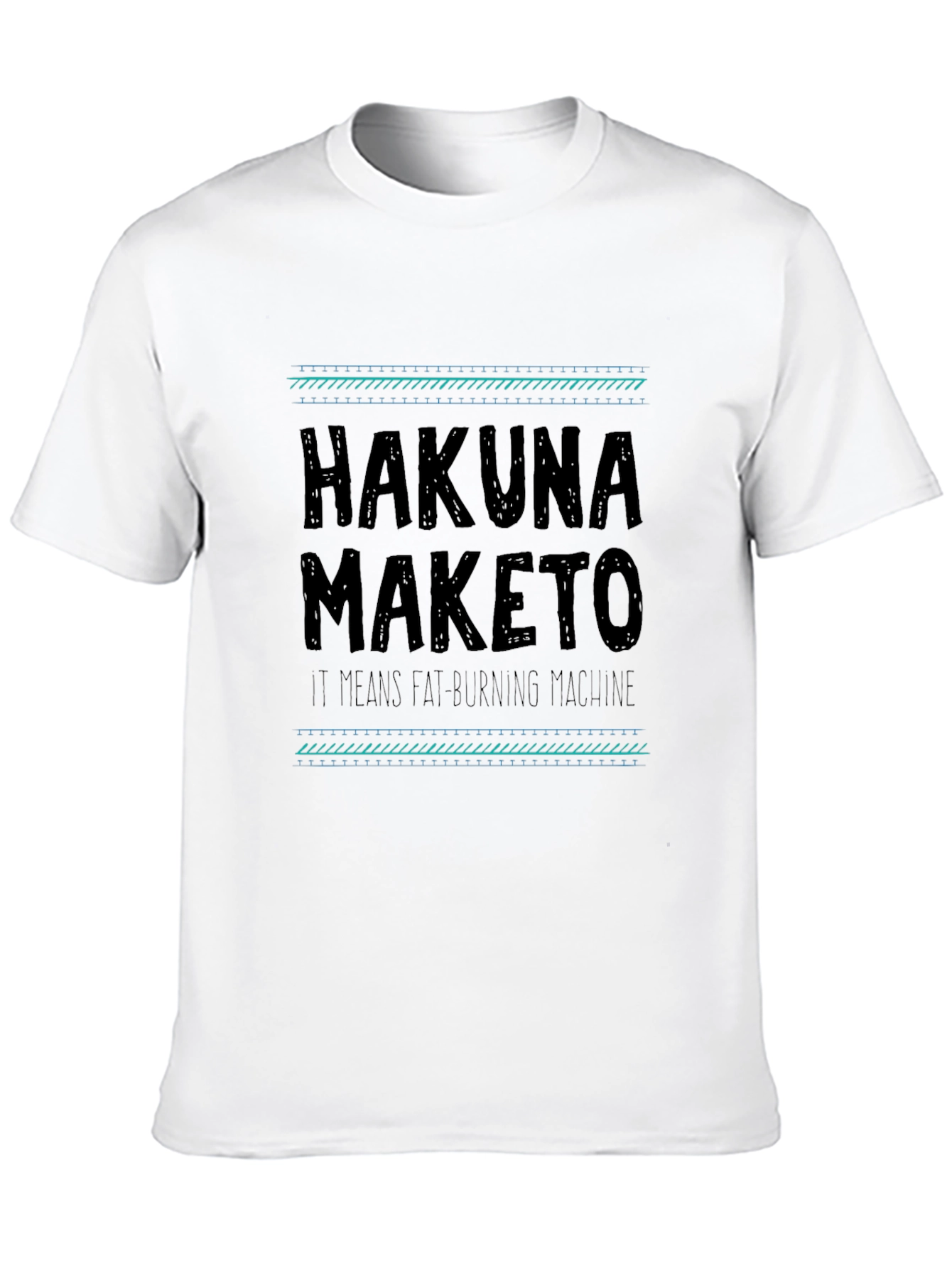 Hakuna Maketo Black T-Shirt - Fat Burning Machine Graphic Tee