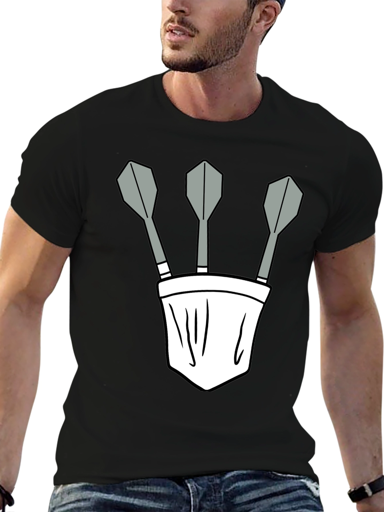 Darts Pocket Graphic Tee - Cool Casual Style