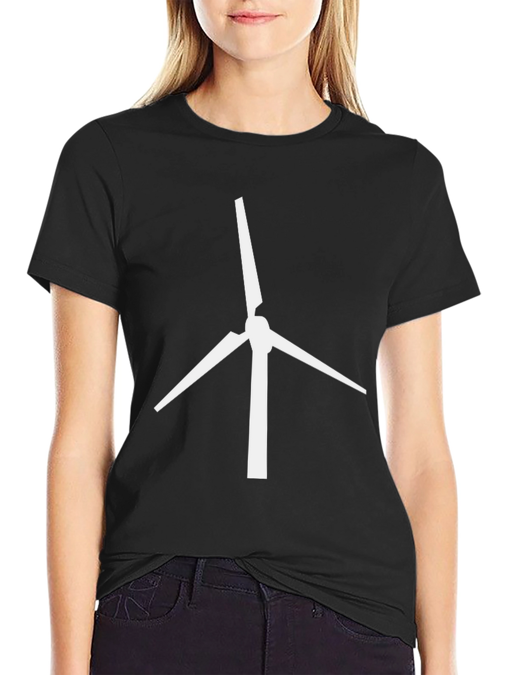 Wind Turbine Graphic T-Shirt - Eco Friendly Fashion