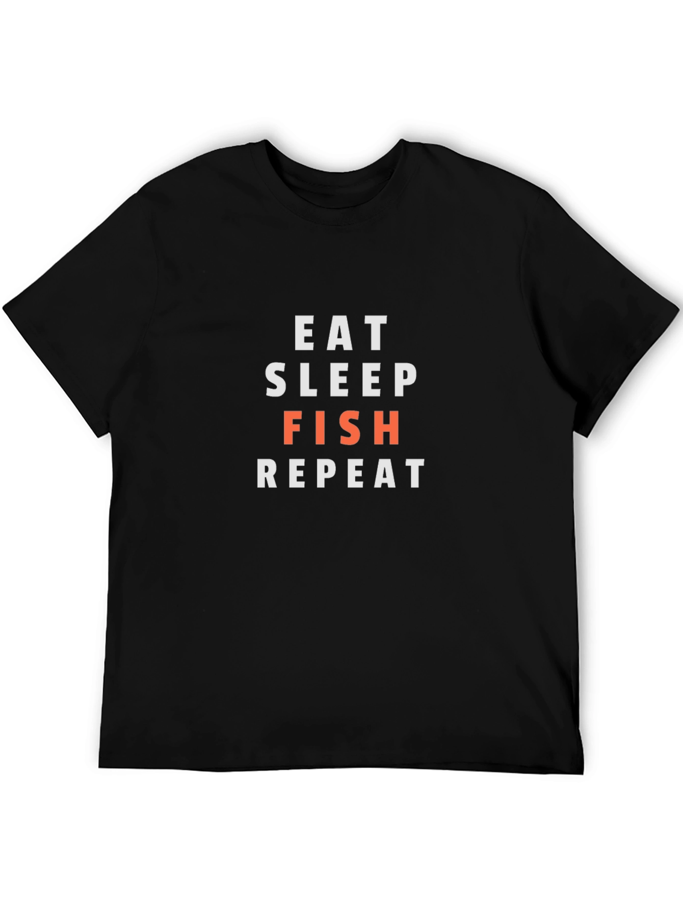 Eat Sleep Fish Repeat T-Shirt - Fishing Enthusiast Tee