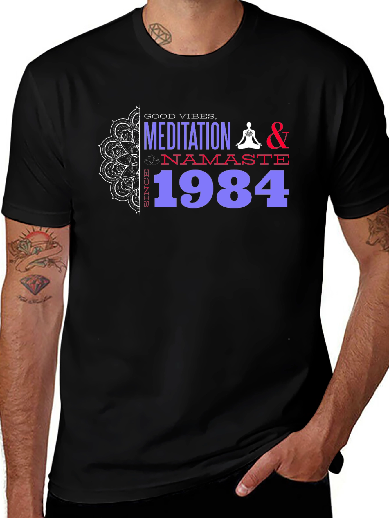Meditation Namaste Since 1984 Graphic T-Shirt