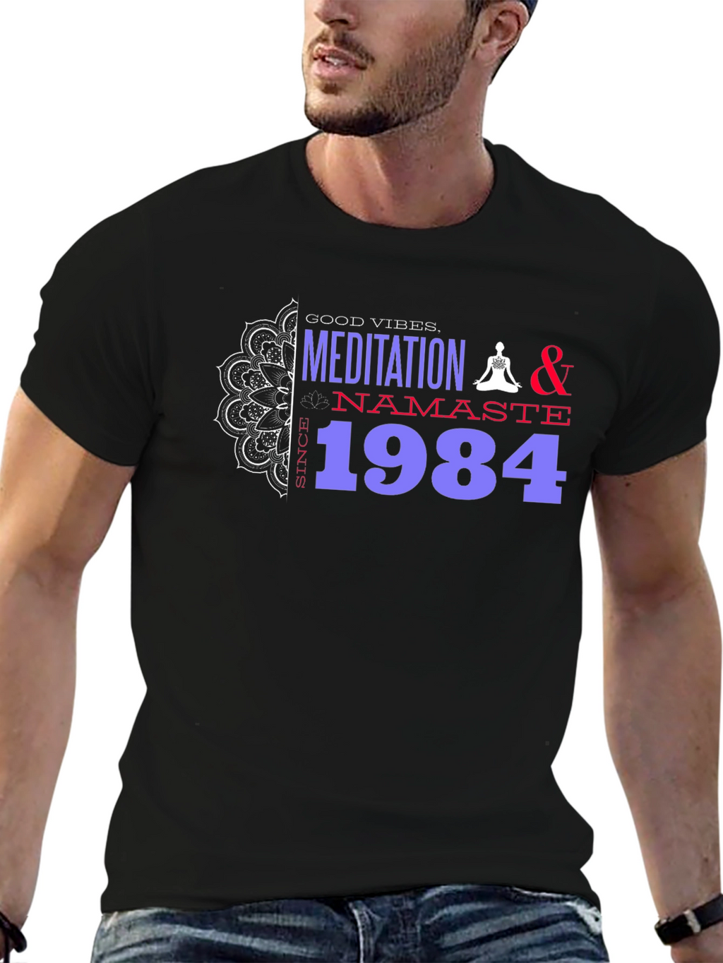 Meditation Namaste Since 1984 Graphic T-Shirt