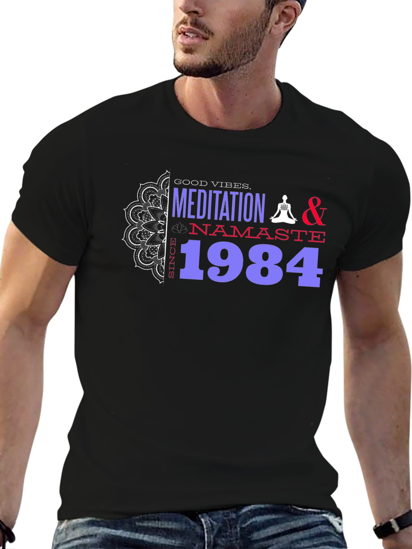Meditation Namaste Since 1984 Graphic T-Shirt