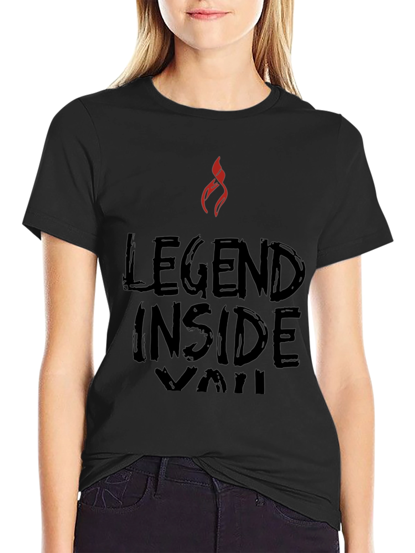 Legend Inside Vali T-Shirt - Black Graphic Tee