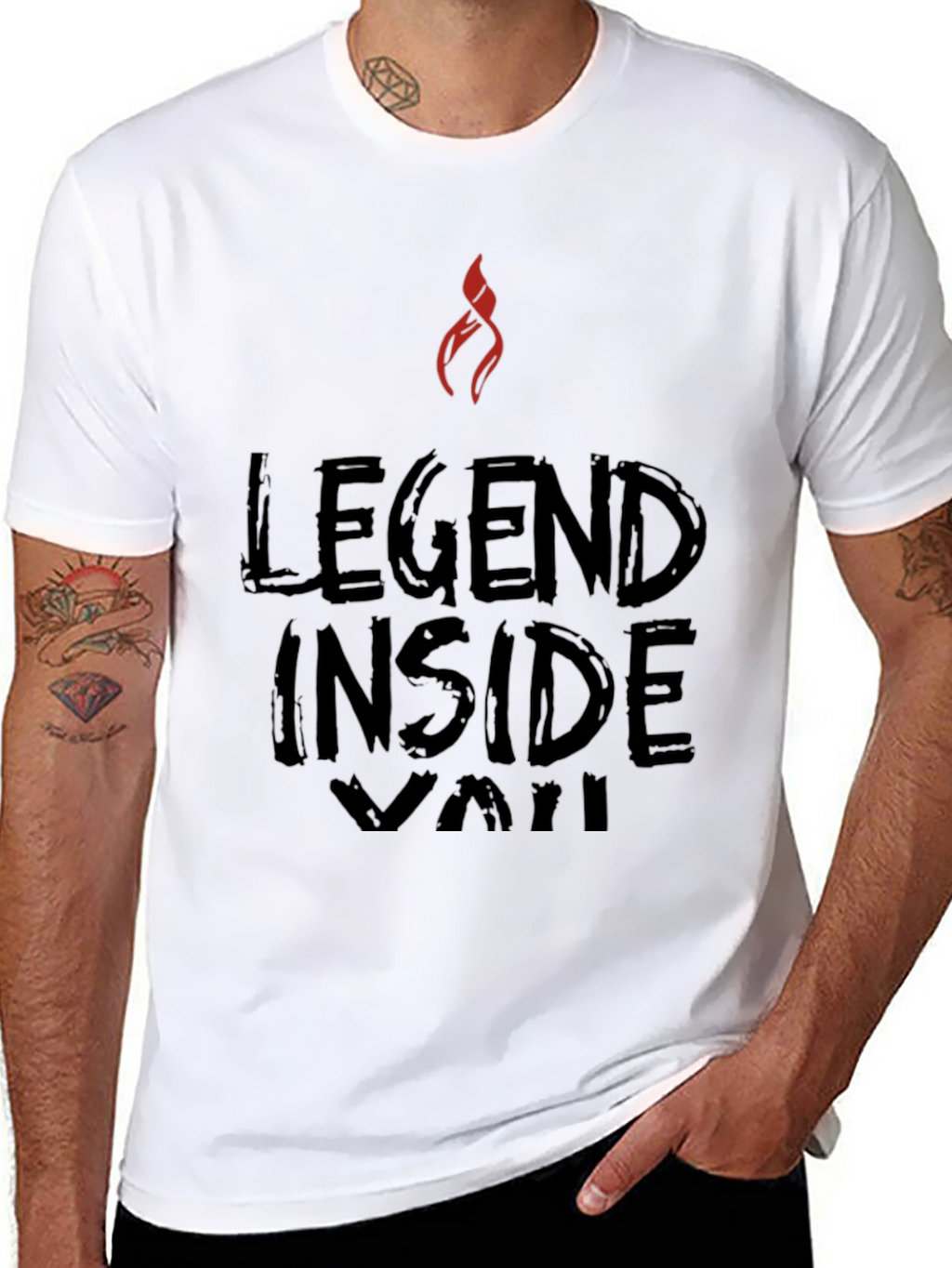 Legend Inside Vali T-Shirt - Black Graphic Tee