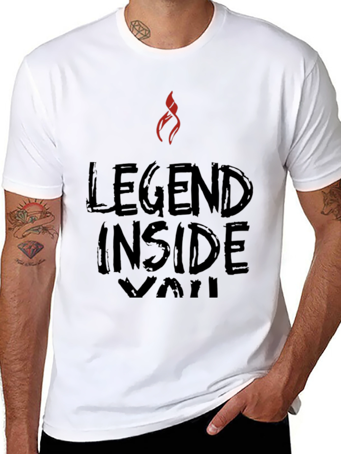Legend Inside Vali T-Shirt - Black Graphic Tee