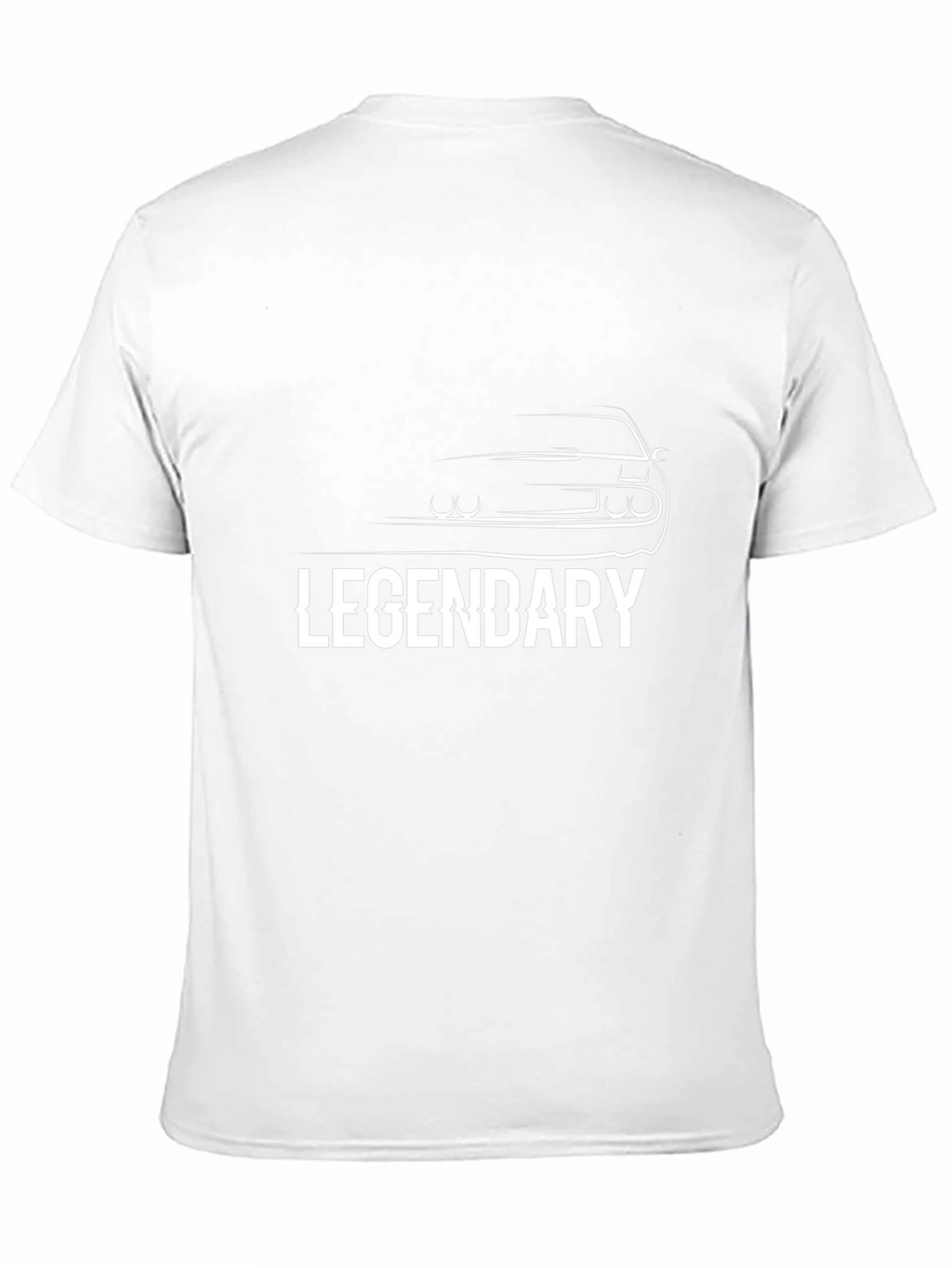 Legendary Car Silhouette Black T-Shirt