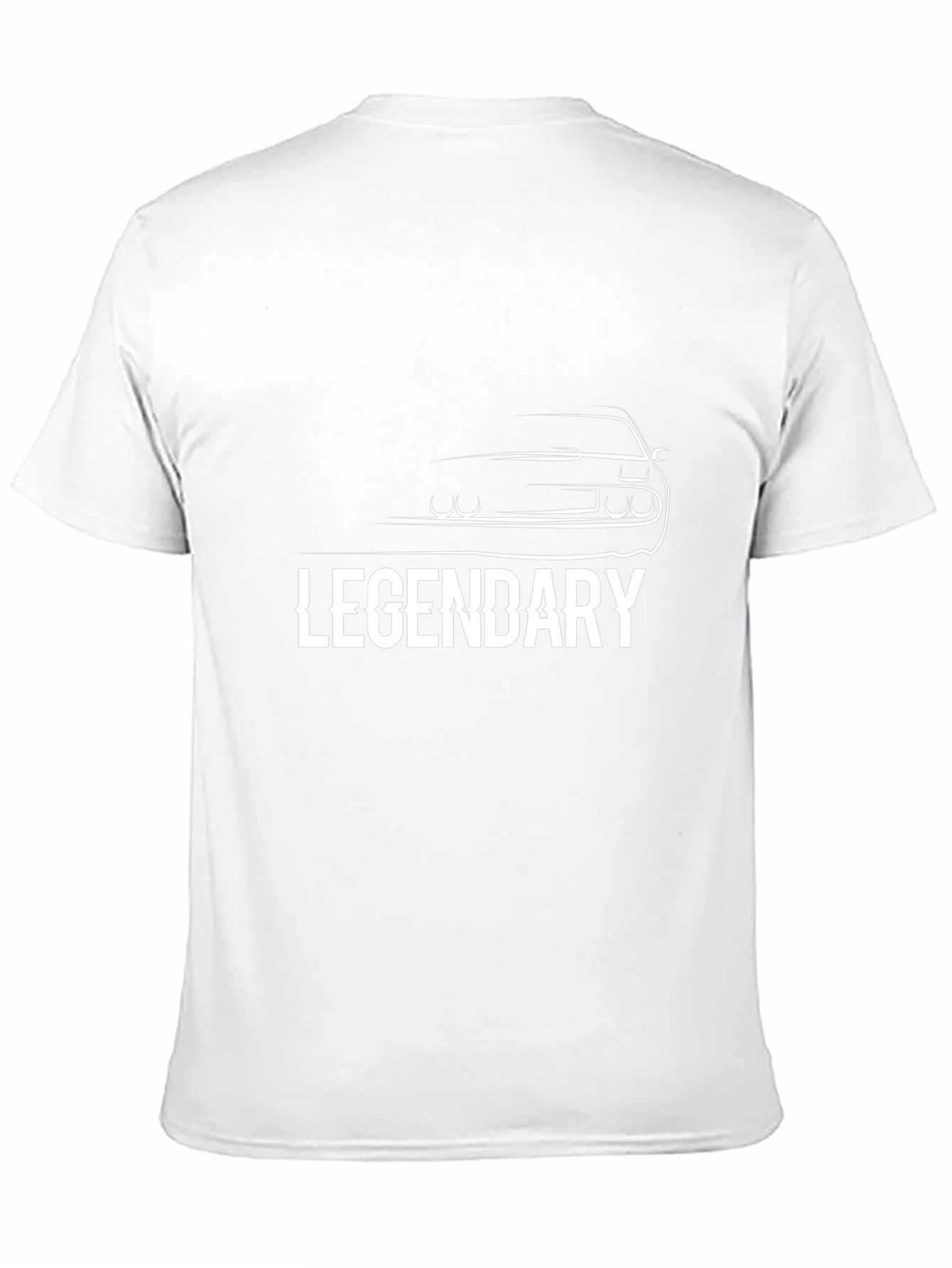 Legendary Car Silhouette Black T-Shirt