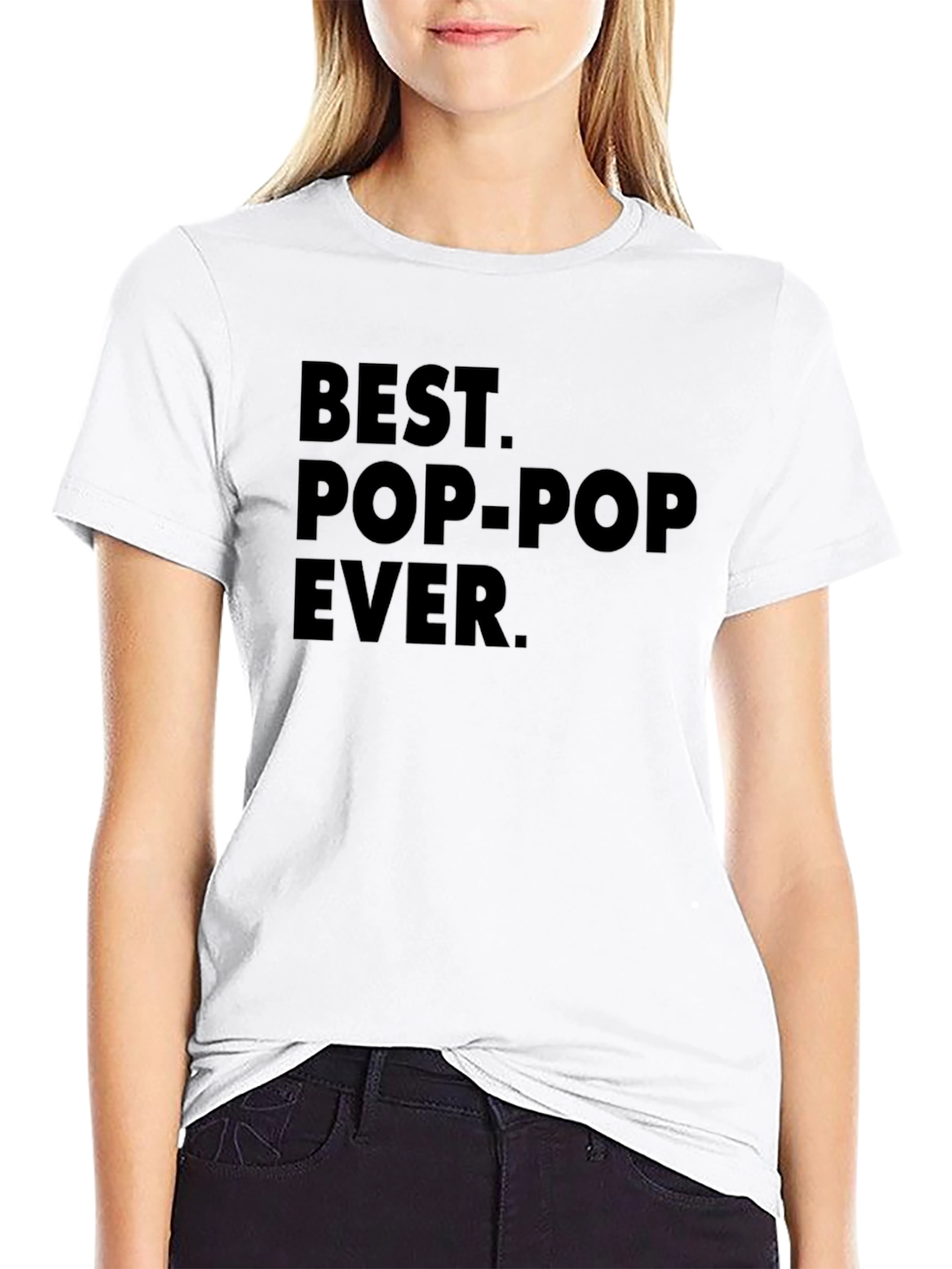 Best Pop-Pop Ever Black Graphic T-Shirt