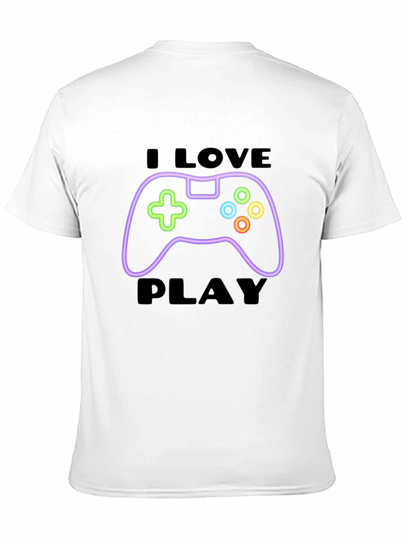 Gamer Tee: I Love to Play - Black Cotton T-Shirt