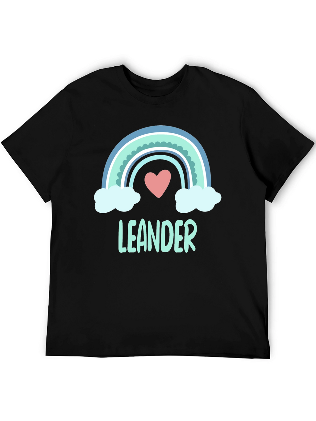Leander Rainbow Heart T-Shirt - Soft Cotton Tee